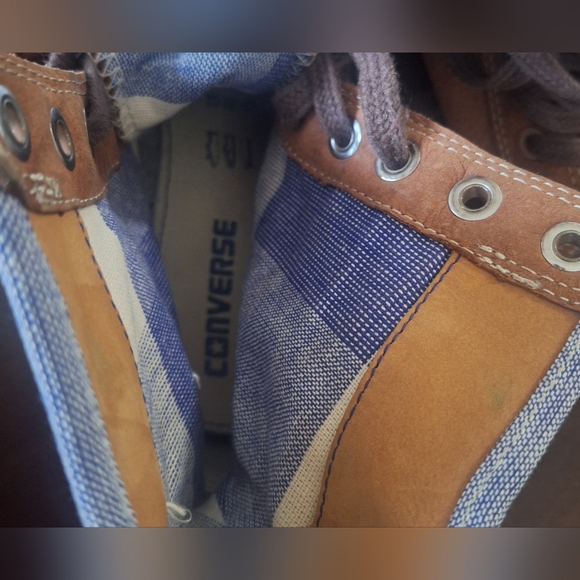 8.5 Euc Converse Women's Tan Combat Boots - Picture 6 of 6